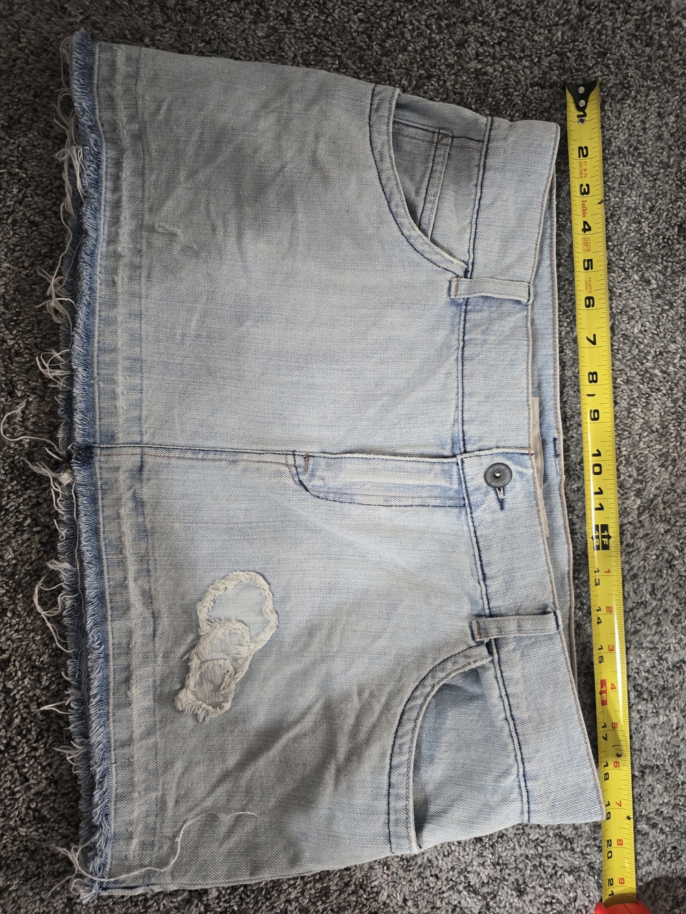 Mossimo Supply Co. Light Wash Denim Mini Skirt